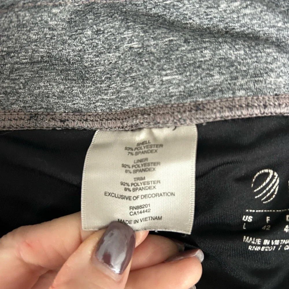 Women's Black and Gray Athletic Shorts.  Set of 2 - Picture 4 of 8